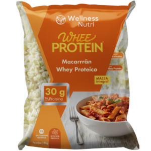 Macarrão Integral Protéico Whee Protein 120g - Wellness Nutri