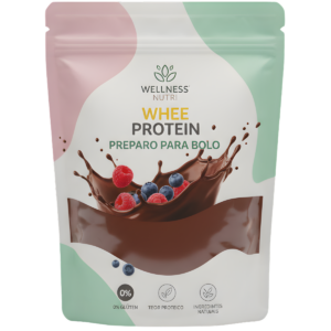 Bolo de Chocolate Proteico - Sem Glúten - Whee Protein - 300g