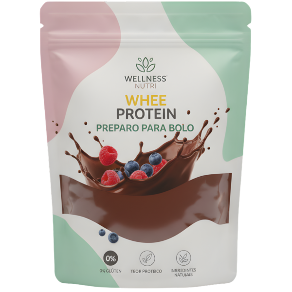 Bolo de Chocolate Proteico - Sem Glúten - Whee Protein - 300g
