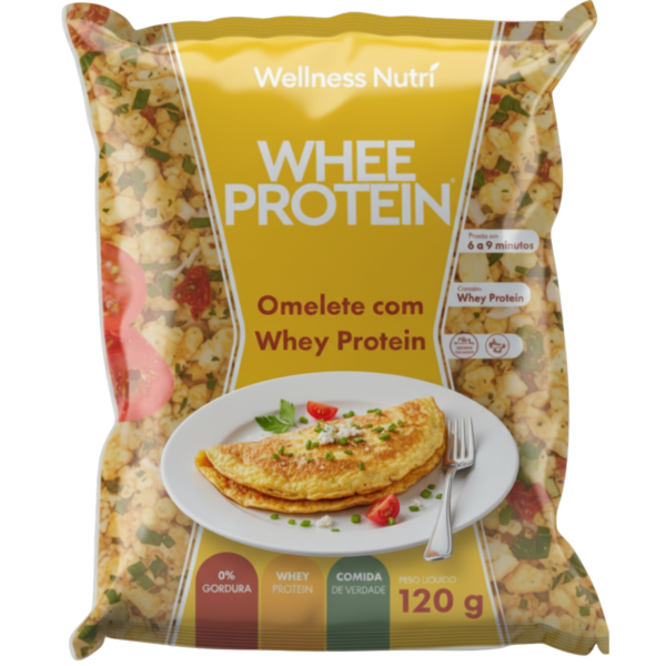 Omelete Protéico - Whee Protein 120g - Wellness Nutri